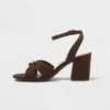 Women’s Bibi Strappy Peep Toe Heels – A New Day™ Brown -A NEW DAY Shop GUEST a542e487 16e3 4808 9e7b 07fcd64e36f3