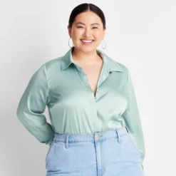 Women's Long Sleeve Button-Front Shirt - A New Day™ -A NEW DAY Shop GUEST a7e6341b 3f08 4711 8a35 8995b9758b02