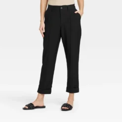 Women's High-Rise Slim Straight Leg Pintuck Ankle Pants - A New Day™ -A NEW DAY Shop GUEST a830b9d0 53b8 4176 b5dc 6173169fff33