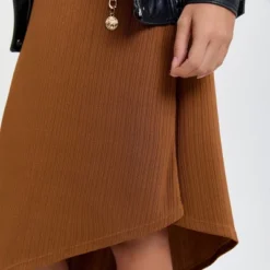 Women's Asymmetrical Knit Midi Sheath Dress - A New Day™ Brown -A NEW DAY Shop GUEST a9838a46 21bc 4cd1 9a0f 4f9420e13602