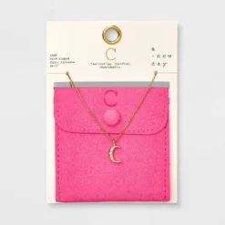 Gold Dipped Cubic Zirconia Initial Pendant Necklace - A New Day™ Gold -A NEW DAY Shop GUEST abc81af8 fa82 40eb ba6c a9594d17d703