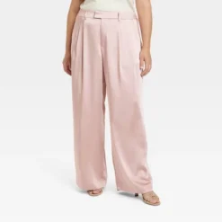 Women's High-Rise Wide Leg Satin Pants - A New Day™ -A NEW DAY Shop GUEST ad3f8c02 97c3 4b00 8dd9 2f40f940f5af