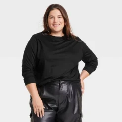 Women's Long Sleeve T-Shirt - A New Day™ -A NEW DAY Shop GUEST ada1eba7 f2f7 4421 8e58 ec296abb3241