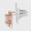 Rose Gold Over Sterling Silver Halo Cubic Zirconia Stud Fine Jewelry Earrings - A New Day™ Rose Gold/Clear -A NEW DAY Shop GUEST adc9593d 3f36 4848 8a97 c820fb7380a5