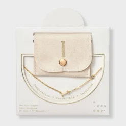 14K Gold Dipped Cubic Zirconia Initial Necklace - A New Day™ -A NEW DAY Shop GUEST aea73c3f 3da8 43a7 94c8 4b7f75dee42b