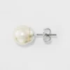 Faux Pearl Stud Earring Set 3ct - A New Day™ Silver: Glass, Brass, Nickel-Free Metal, Post Closure, 0.25" Dimensions -A NEW DAY Shop GUEST af1a0c76 4fe4 475f 8a42 4c6ce7fcc182