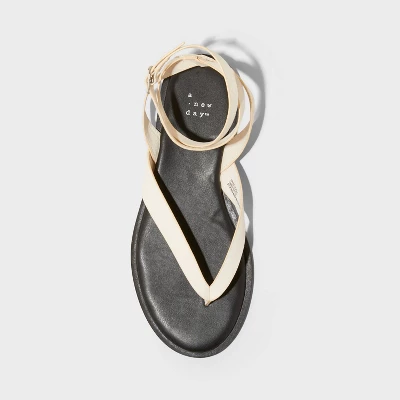 Women's Tarin Ankle Wrap Thong Sandals - A New Day™ 4 Women's Tarin Ankle Wrap Thong Sandals - A New Day™ - Image 2