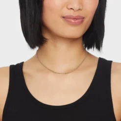 14K Gold Plated Herringbone Chain Necklace - A New Day™