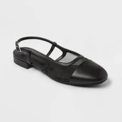 Women's Evelyn Mesh Slingback Ballet Flats - A New Day™ Black -A NEW DAY Shop GUEST b288b35f 99dc 4382 9c86 a51a5f228a37