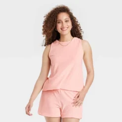 Women's Terry Tank Top - A New Day™ Blush -A NEW DAY Shop GUEST b397b9ae 3746 42f8 943e d64ffc6a3f4f