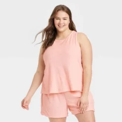 Women's Terry Tank Top - A New Day™ Blush -A NEW DAY Shop GUEST b3e54c06 5f97 46dd a9cd dde87b2e9b94