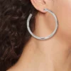 Silver Plated Brass Large Tube Hoop Earrings - A New Day™ Silver 2 Silver Plated Brass Large Tube Hoop Earrings - A New Day™ Silver -A NEW DAY Shop GUEST b4f67781 b6de 44c9 95f9 0e086561b427