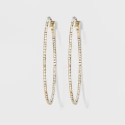 Hoop With Pave Stones Earrings - A New Day 7 Hoop With Pave Stones Earrings - A New Day -A NEW DAY Shop GUEST b65fd992 cc28 4b98 9d86 32b8a3fd44b2