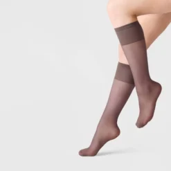 Women's Sheer Fashion Knee Highs - A New Day™ Soft Brown One Size -A NEW DAY Shop GUEST b72591c9 82ed 4d90 97e1 10c2f505d748