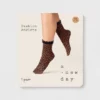 Women's Ruffle Trim Knit Leopard Print Anklet Socks - A New Day™ Brown/Black One Size -A NEW DAY Shop GUEST b7c2e7e5 5f40 4fca ba5f 82fa1627adcd