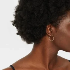 Metal Drop Earrings - A New Day™ Gold: Shiny Brass, Nickel-Free, 1.25" Length -A NEW DAY Shop GUEST b947f425 0c21 4322 9c74 4bec18525fd2