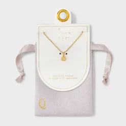 14K Gold Plated Round Initial Pendant Necklace - A New Day™ -A NEW DAY Shop GUEST ba91a2d8 658c 4275 a494 4d9caaede6fe