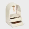 Rounded Standing Jewelry Organizer With Drawers - A New Day™ Cream -A NEW DAY Shop GUEST beae3ba8 24e1 4ce8 89de 55499cf95e29