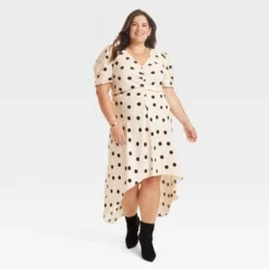 Women's Crepe Short Sleeve Midi Dress - A New Day™ -A NEW DAY Shop GUEST bee991e7 b883 4a7d 8ccb faf681c2b9c1