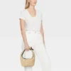 Straw Mini Bow Bag Clutch - A New Day™ Beige: Woven Paper Handbag, Single Handle, Unstructured Design -A NEW DAY Shop GUEST bfb4aed9 62f7 4d83 afe7 872961d65a6f