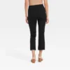 Women's Super-High Rise Slim Fit Cropped Kick Flare Pull-On Pants - A New Day™ Black 18