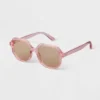 Women's Square Crystal Aviator Sunglasses - A New Day™ Pink -A NEW DAY Shop GUEST c2e2941a 80b8 4f77 b3d2 d62c2220d4ff