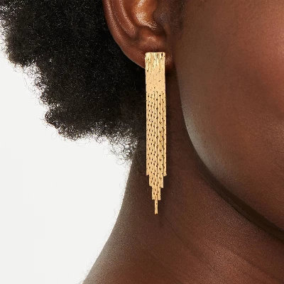 Fringe Drop Earrings - A New Day™ Gold 3 Fringe Drop Earrings - A New Day™ Gold