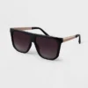 Women's Plastic Shield Sunglasses - A New Day™ Black -A NEW DAY Shop GUEST c41d6456 9a80 489f 8ca1 446d4bd1d132