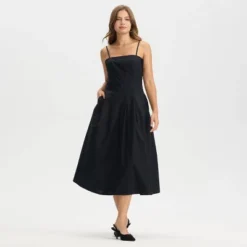 Women's Paneled Midi A-Line Dress - A New Day™ Black -A NEW DAY Shop GUEST c4ebcfea cb91 45be 8080 0e939d07f7ee
