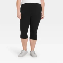 Women's High-Waist Cotton Blend Seamless Capri Leggings - A New Day™ -A NEW DAY Shop GUEST c4f72fef aca8 4777 8b7a 128812b1a34f