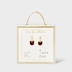 14K Gold Plated Cubic Zirconia Endless Hoop Earrings - A New Day™ Gold -A NEW DAY Shop GUEST c5c37825 43f2 4b2d 93ac 7b55fb265d14