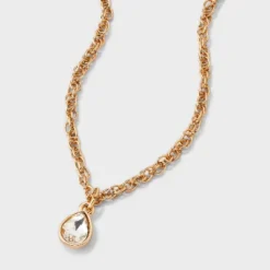Singapore Chain Teardrop Pendant Necklace - A New Day™ Gold -A NEW DAY Shop GUEST c9a7183b 7426 4021 baed 85467ff33052