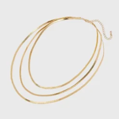 Herringbone Multi-Strand Necklace - A New Day™ Gold: Nickel-Free Metal, Lobster Claw Clasp, 20" Length -A NEW DAY Shop GUEST c9b79473 65a4 40bb a51f 57b606e01093