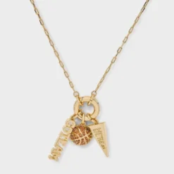 14K Gold Dipped Cubic Zirconia Basketball Charm Necklace - A New Day™ Gold -A NEW DAY Shop GUEST ca5f1b65 0217 46a3 b6cc 65ce98620190