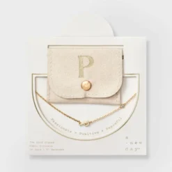 14K Gold Dipped Cubic Zirconia Initial Necklace - A New Day™ -A NEW DAY Shop GUEST caf7ef9a a2bd 4b68 91e5 82aae3d4a8e1