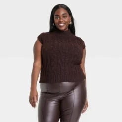 Women's Crewneck Cropped Sweater Vest - A New Day™ -A NEW DAY Shop GUEST ccf8d08f 4745 417f afe1 45e29d20e9df