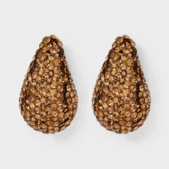 Rhinestone Embedded Teardrop Earrings - A New Day™ -A NEW DAY Shop GUEST cd7c39f0 76da 4d7a b65c 0c94b3a1eb1c