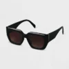 Women's Plastic Angular Square Sunglasses - A New Day™ Black -A NEW DAY Shop GUEST d549aec6 18b7 48dc a533 eb9f370bad18
