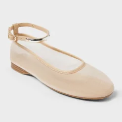 Women's Shailene Mesh Ankle Strap Ballet Flats With Memory Foam Insole - A New Day™ Beige 9 Women's Shailene Mesh Ankle Strap Ballet Flats With Memory Foam Insole - A New Day™ Beige -A NEW DAY Shop GUEST dabbd74a fe76 4f48 945b 7ade1c144337