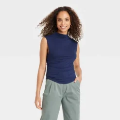 Women's Short Sleeve Side Ruched T-Shirt - A New Day™ -A NEW DAY Shop GUEST dad93373 6c18 4c56 bd8d fe236e35d274