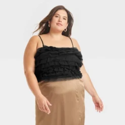 Women's Tiny Tulle Tank Top - A New Day™ -A NEW DAY Shop GUEST dee52f7d c1c1 4468 990a 7d50b48e0c63