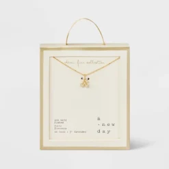 Cubic Zirconia 14k Gold Plated Pave Necklace With Extender - A New Day™ -A NEW DAY Shop GUEST defb8c35 9b2b 4d7d 8799 ae327a982c1c