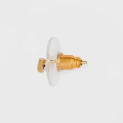 14K Gold Plated Cubic Zirconia Triple Circle Stud Earring Set 2pc - A New Dayâ„¢