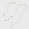 14K Gold Dipped Beaded Initial Necklace Set 2pc - A New Day™ Gold/Marron -A NEW DAY Shop GUEST e32156b8 b474 4315 a574 4058d14a2d2f