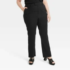 Women's High-Rise Regular Fit Full Length Straight Stovepipe Trousers - A New Day™ -A NEW DAY Shop GUEST e430c2d5 08e9 443c 92a9 38c46af89790