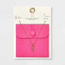 Gold Dipped Cubic Zirconia Initial Pendant Necklace - A New Day™ Gold -A NEW DAY Shop GUEST e434afca 0c08 4a14 b2a8 79be9c780dcc