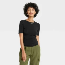 Women's Elbow Sleeve Slim Fit Crew Neck T-Shirt - A New Day™ -A NEW DAY Shop GUEST e5341373 fea0 4e69 a995 230cbc9ba00b