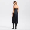 Women's Satin Spray Midi Slip Dress - A New Day™
