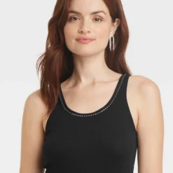 Women's Jeweled Neckline Tank Top - A New Day™ -A NEW DAY Shop GUEST e7ec0ff2 1f0f 4d76 ad84 e7a71c520898