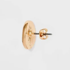 Pearl Cabochon Stud Earrings - A New Day™ Gold: Nickel-Free Metal, Post Closure, 0.59" Length, 0.51" Width -A NEW DAY Shop GUEST ebac56a9 c6b6 4e76 9b4c 273dfd5f6612